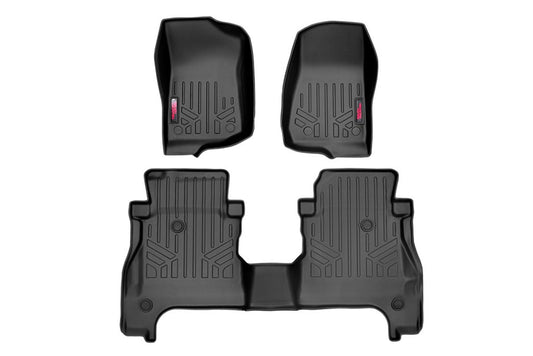 Rough Country Heavy Duty Floor Mats Front & Rear-20 Gladiator JT Rough Country