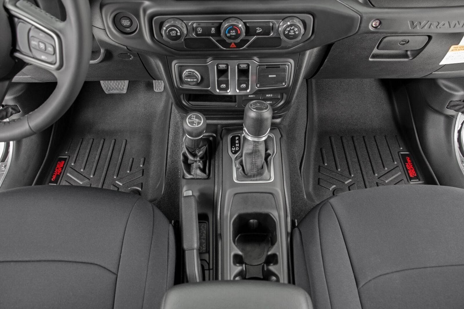 Floor Mats FR Jeep Gladiator JT 4WD (2020-2025) Rough Country-1