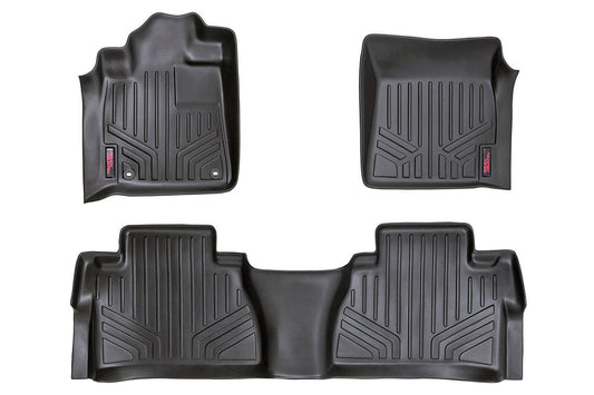 Rough Country Heavy Duty Floor Mats Front/Rear 14-20 Toyota Tundra Rough Country