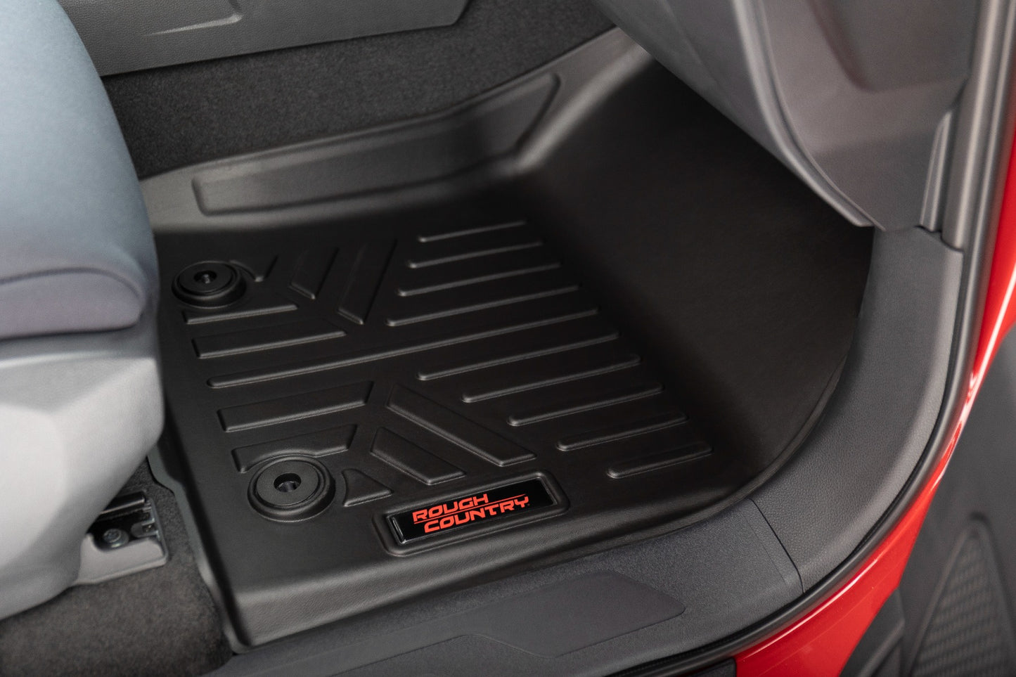 Floor Mats Front Row and Rear Row CrewMax Toyota Tundra 2WD/4WD (22-23) Rough Country-3