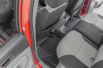 Floor Mats Front and Rear Double Cab Toyota Tacoma 2WD/4WD (2005-2011) Rough Country-2