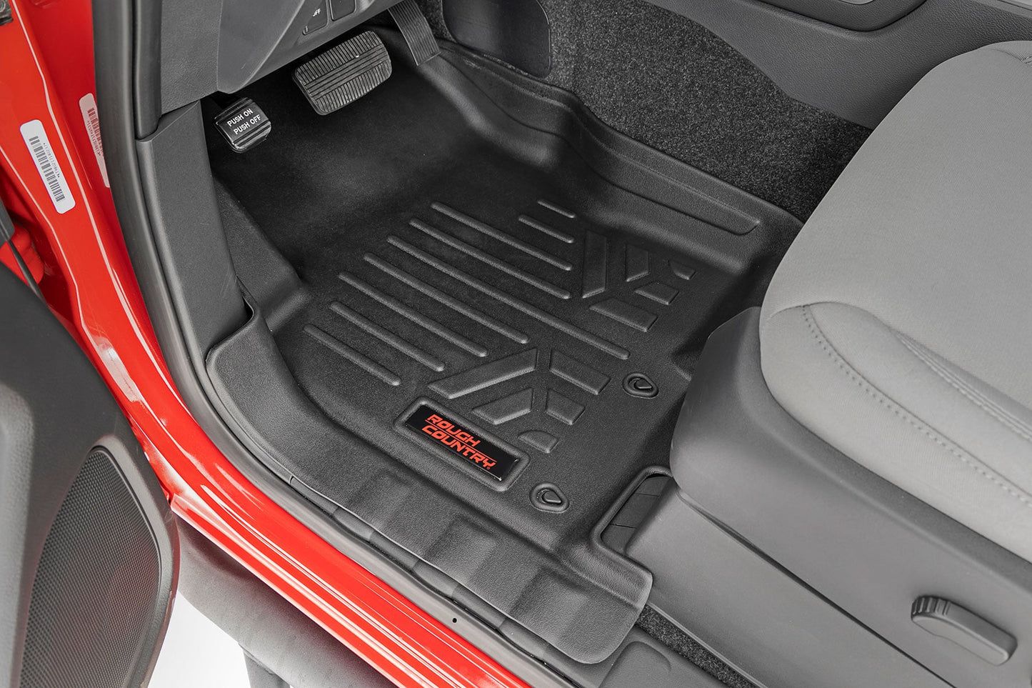 Floor Mats FR & RR Crew Cab Nissan Frontier 2WD/4WD (2008-2021) Rough Country-1