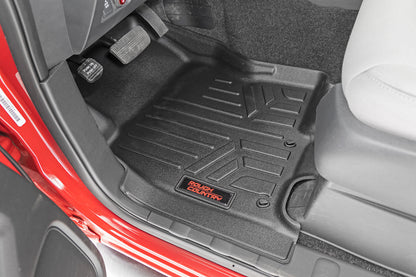 Floor Mats FR & RR Crew Cab Nissan Frontier 2WD/4WD (2022-2026) Rough Country-1