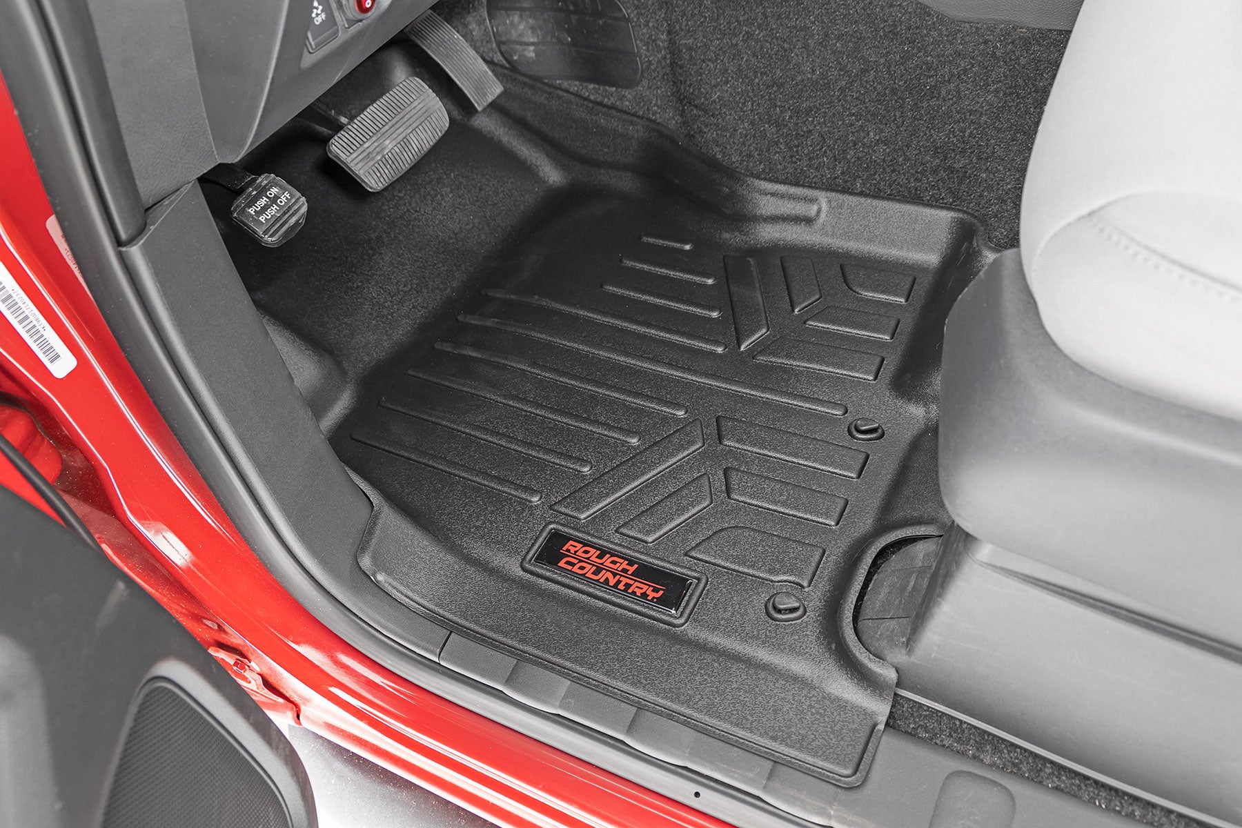 Floor Mats FR & RR Crew Cab Nissan Frontier 2WD/4WD (2022-2026) Rough Country-1