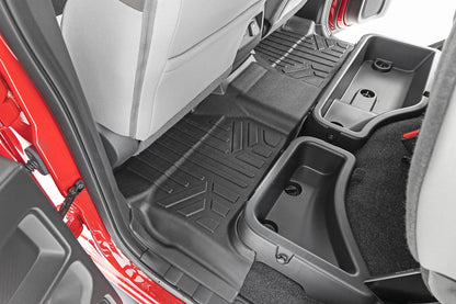 Floor Mats FR & RR Crew Cab Nissan Frontier 2WD/4WD (2022-2026) Rough Country-3