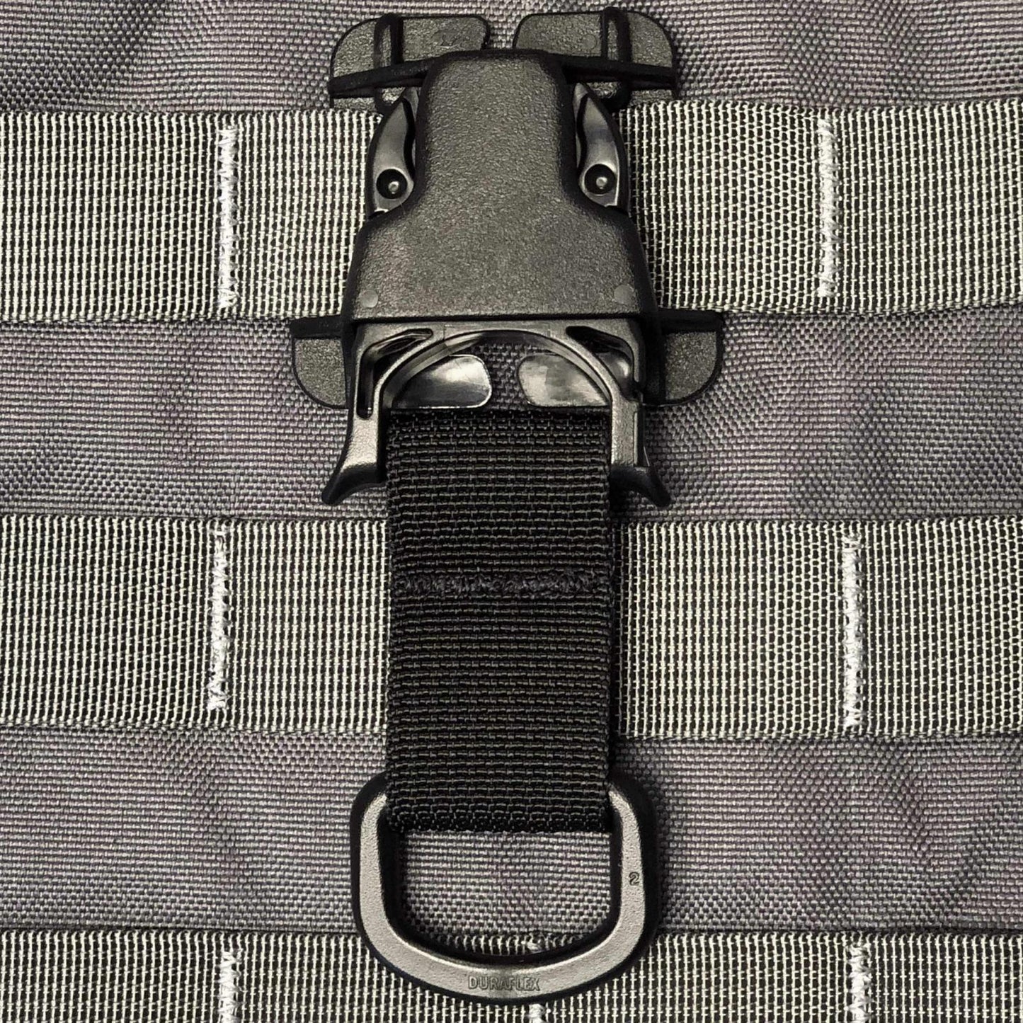 PALS/MOLLE D-Ring Acetal Every Which Way Quick Side Release Buckle Kit Pair Black Bartact-1