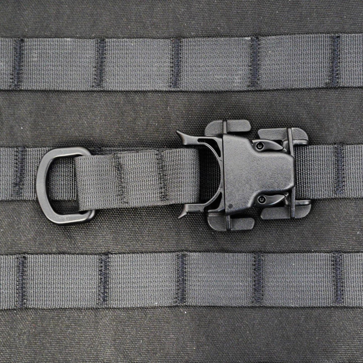 PALS/MOLLE D-Ring Acetal Every Which Way Quick Side Release Buckle Kit Pair Black Bartact-2