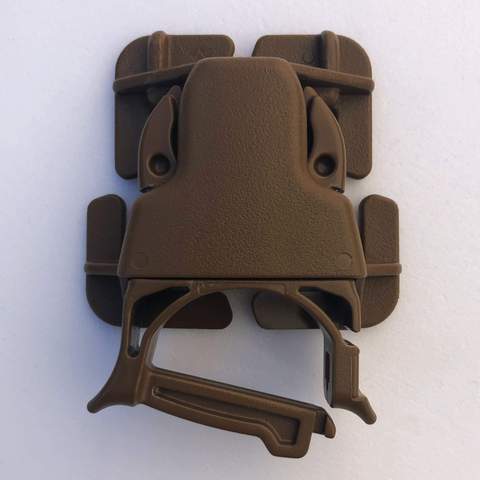 PALS/MOLLE Every Which Way Versa Buckle and Snap Bar Field Repair Male Side Release Buckle Kit 1 Inch Coyote Bartact-1
