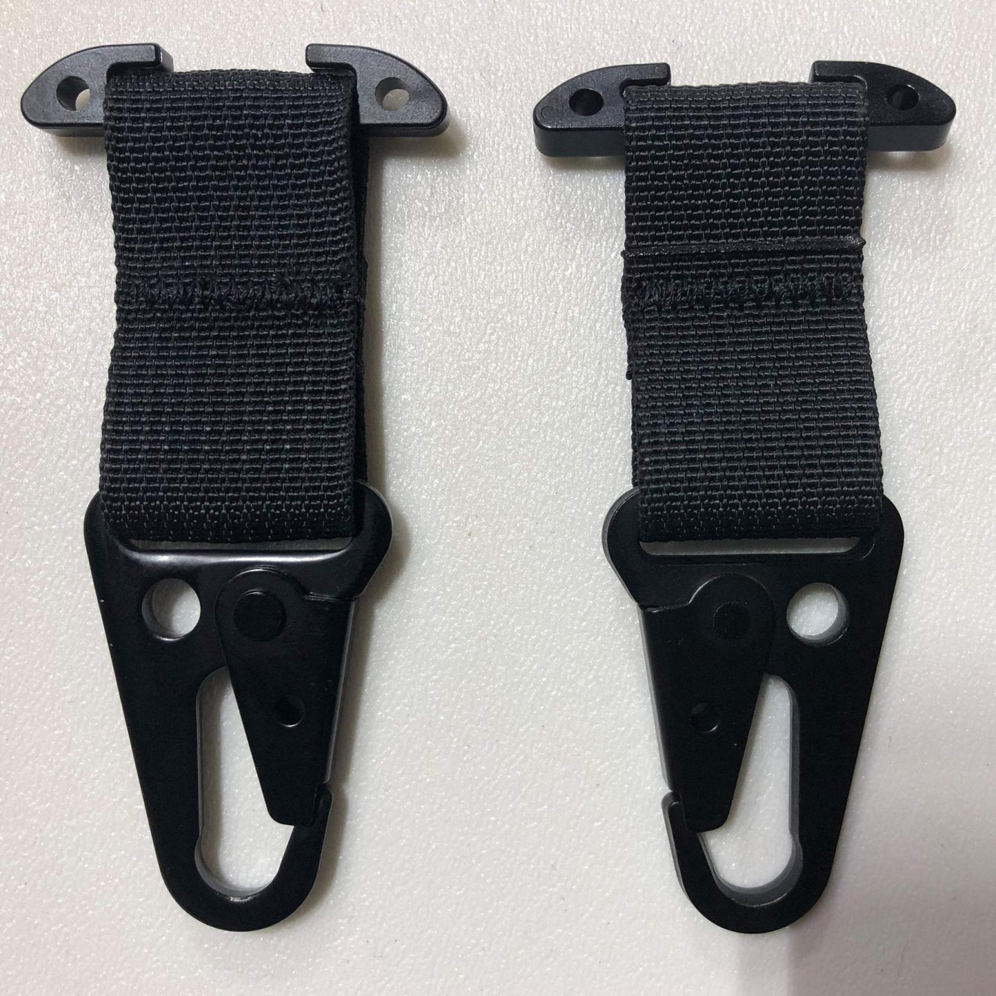 PALS/MOLLE Acetal T-Bar w/ Powdercoated Steel HK Hook Pair Black Bartact