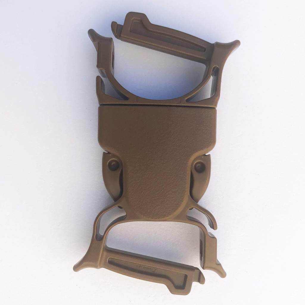 PALS/MOLLE Dual Snap Bar Field Repair Side Release Buckle Kit 1 Inch Male & Female Coyote Bartact