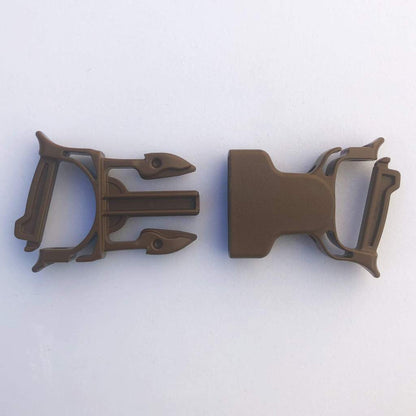 PALS/MOLLE Dual Snap Bar Field Repair Side Release Buckle Kit 1 Inch Male & Female Coyote Bartact-1
