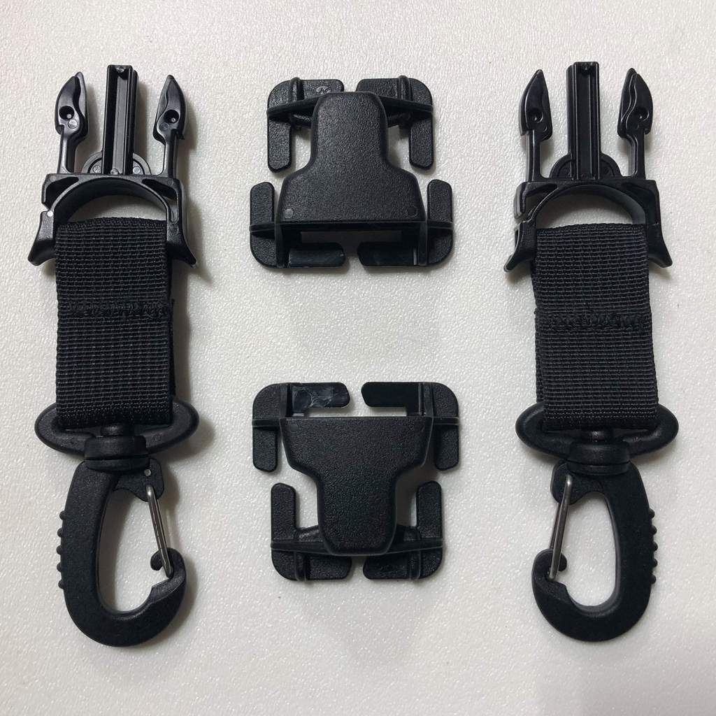 PALS/MOLLE Acetal Heavy Duty Swivel Hook Every Which Way Quick Side Release Buckle Kit (Pair of 2) Bartact