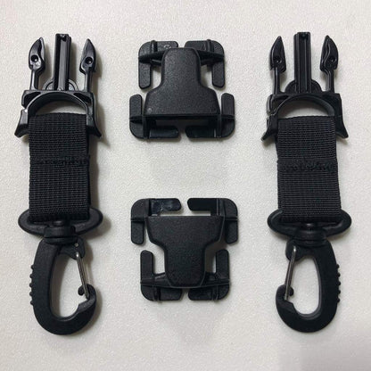 PALS/MOLLE Acetal Heavy Duty Swivel Hook Every Which Way Quick Side Release Buckle Kit (Pair of 2) Bartact