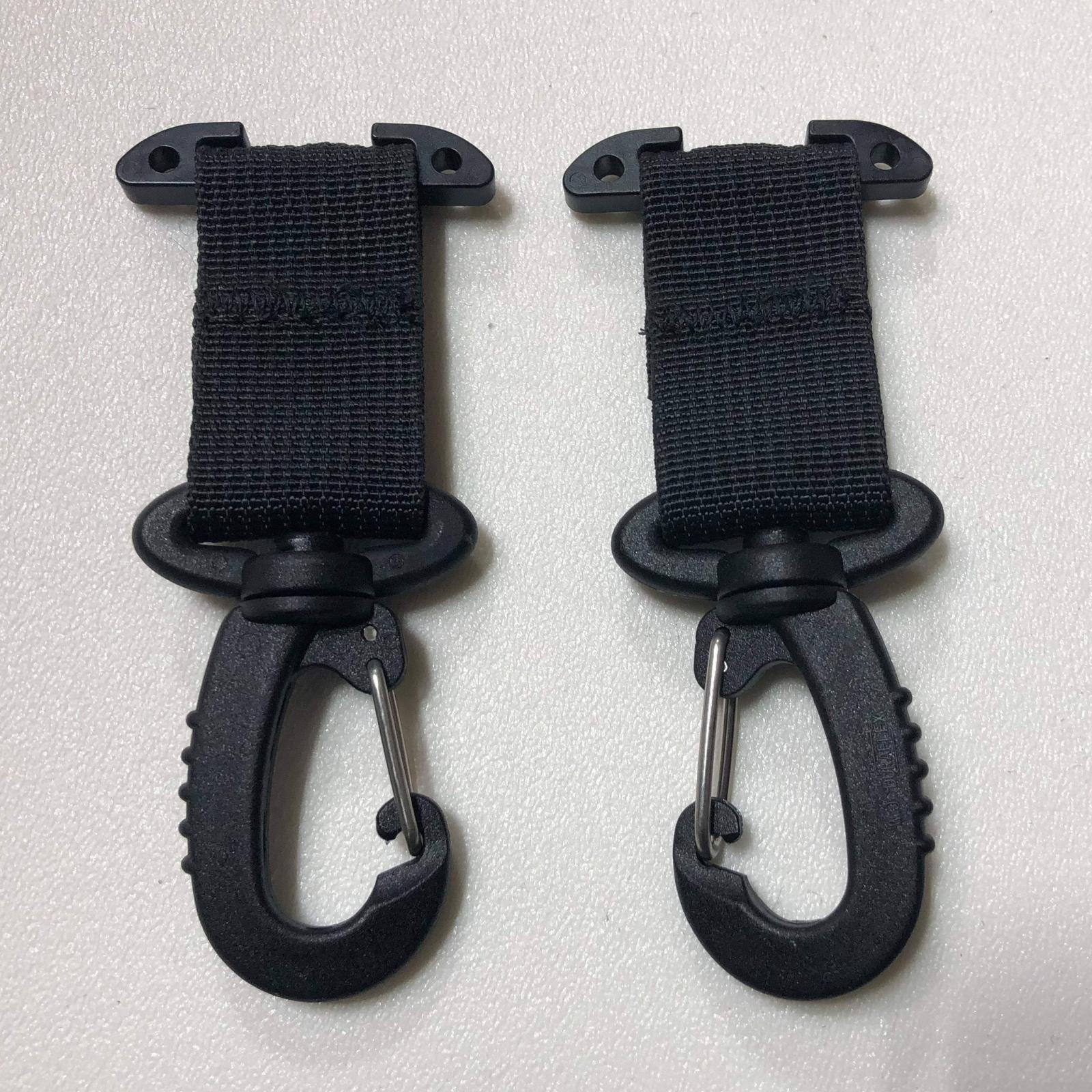 MOLLE Attachments, , PALS/MOLLE T-Bar and Heavy Duty Acetal Swivel Hooks Pair Black Bartact