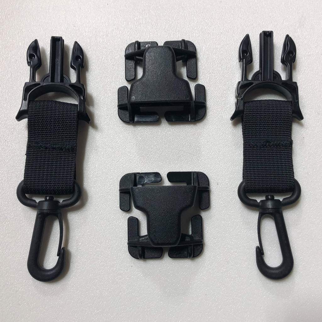 PALS/MOLLE Acetal Swivel Hook Every Which Way Quick Side Release Buckle Kit (Pair of 2) Bartact