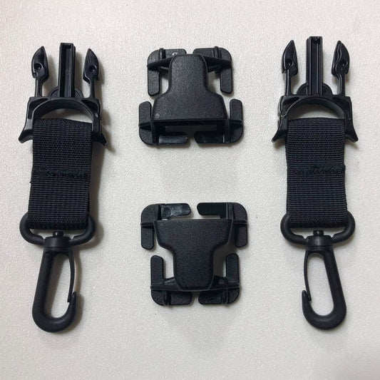 PALS/MOLLE Acetal Swivel Hook Every Which Way Quick Side Release Buckle Kit (Pair of 2) Bartact