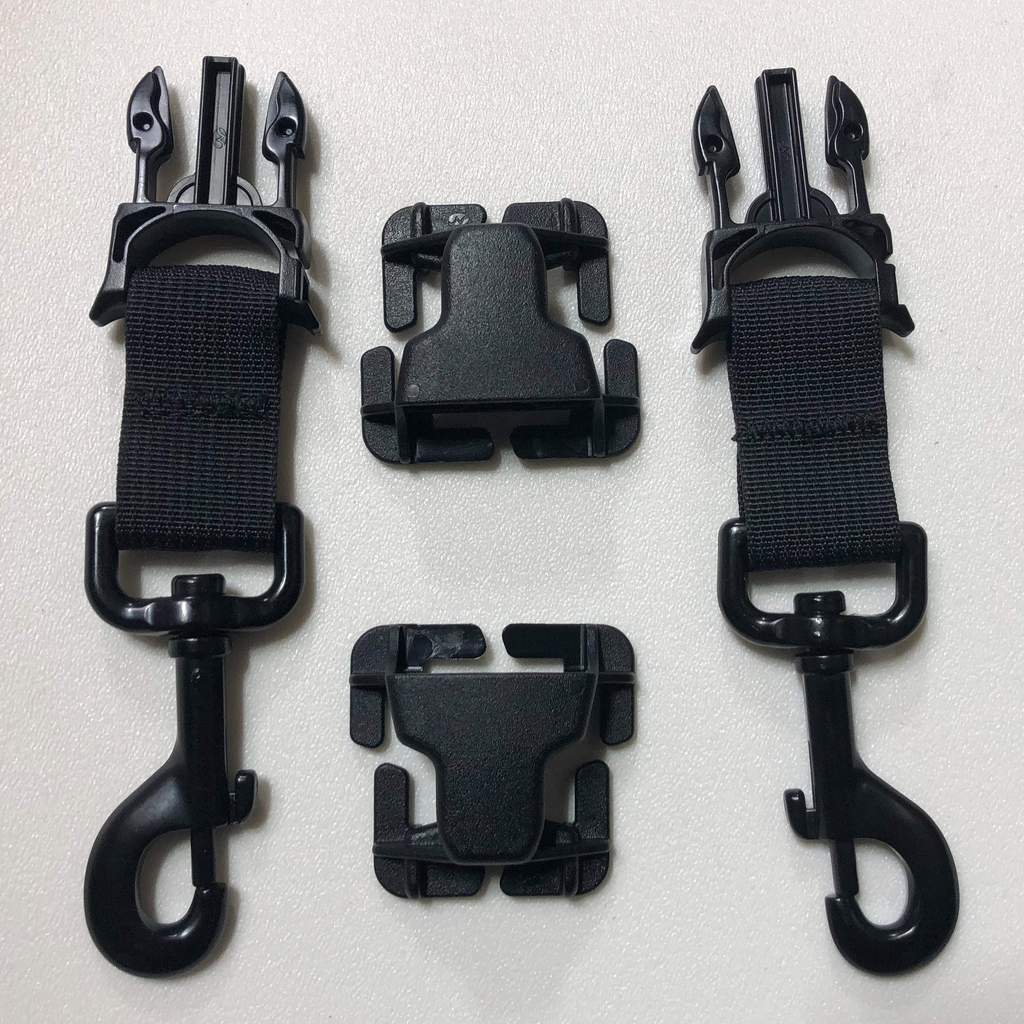 PALS/MOLLE Metal Heavy Duty Swivel Hook Every Which Way Quick Side Release Buckle Kit (Pair of 2) Bartact