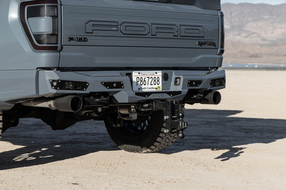Freedom Rear Bumper For 2021-2025 Ford Raptor Sensor Cutouts Bodyguard Bumpers-2
