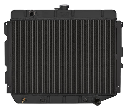 Cold Case Radiators 66-74 A,B,C, E Body With AC Automatic 17 x 26 Inch Aluminum Performance Radiator Black Night Rider Series Cold Case Radiators