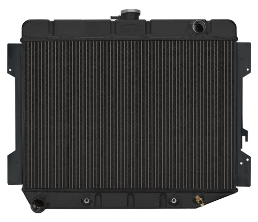 Cold Case Radiators 66-74 B,E Body Challenger Automatic 17 X 26 Inch Aluminum Performance Radiator Black Night Rider Series Cold Case Radiators