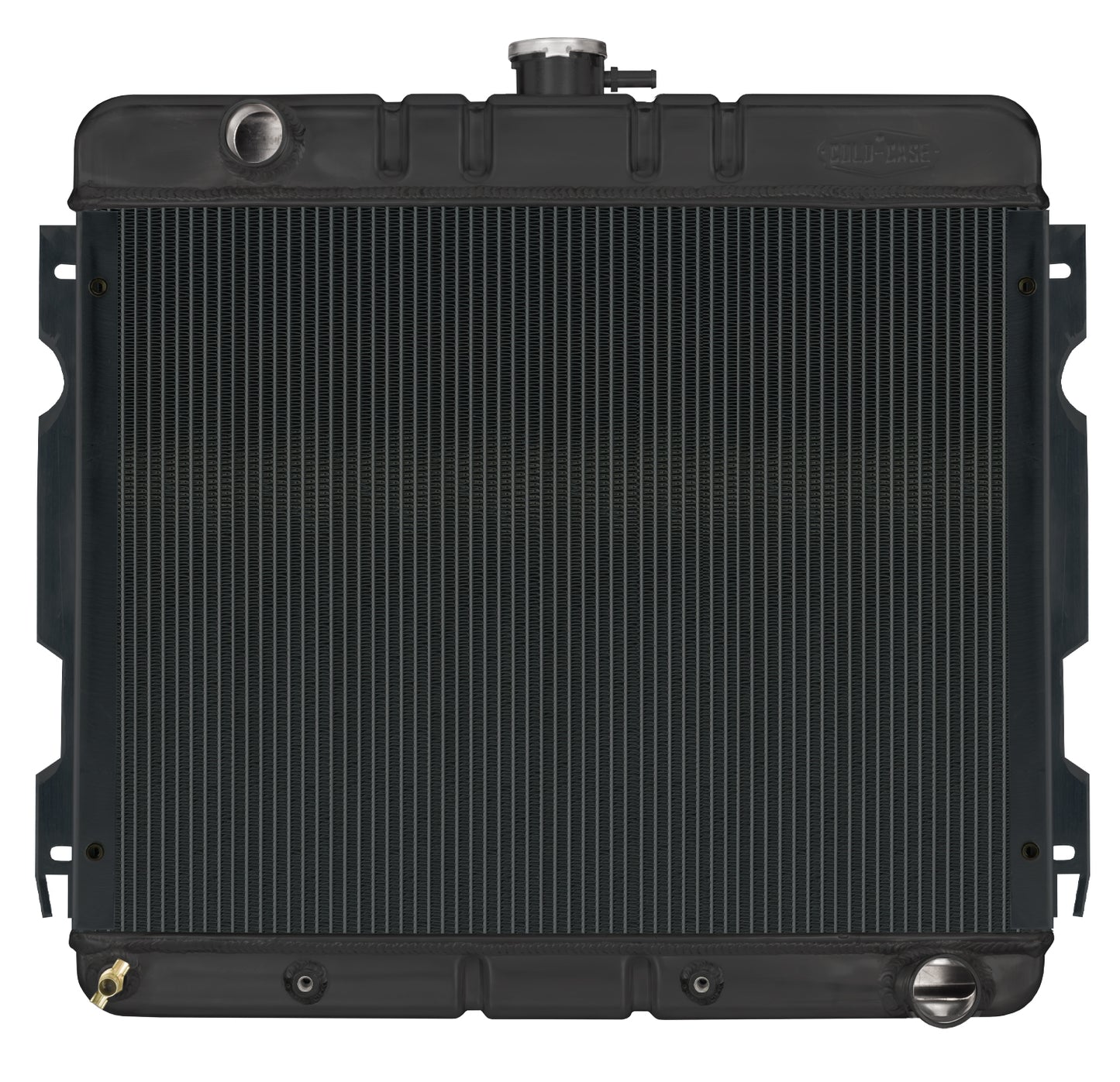 Cold Case Radiators 70-72 A,B Body Small Block Automatic 17 X 22 Inch Aluminum Performance Radiator Black Night Rider Series Cold Case Radiators