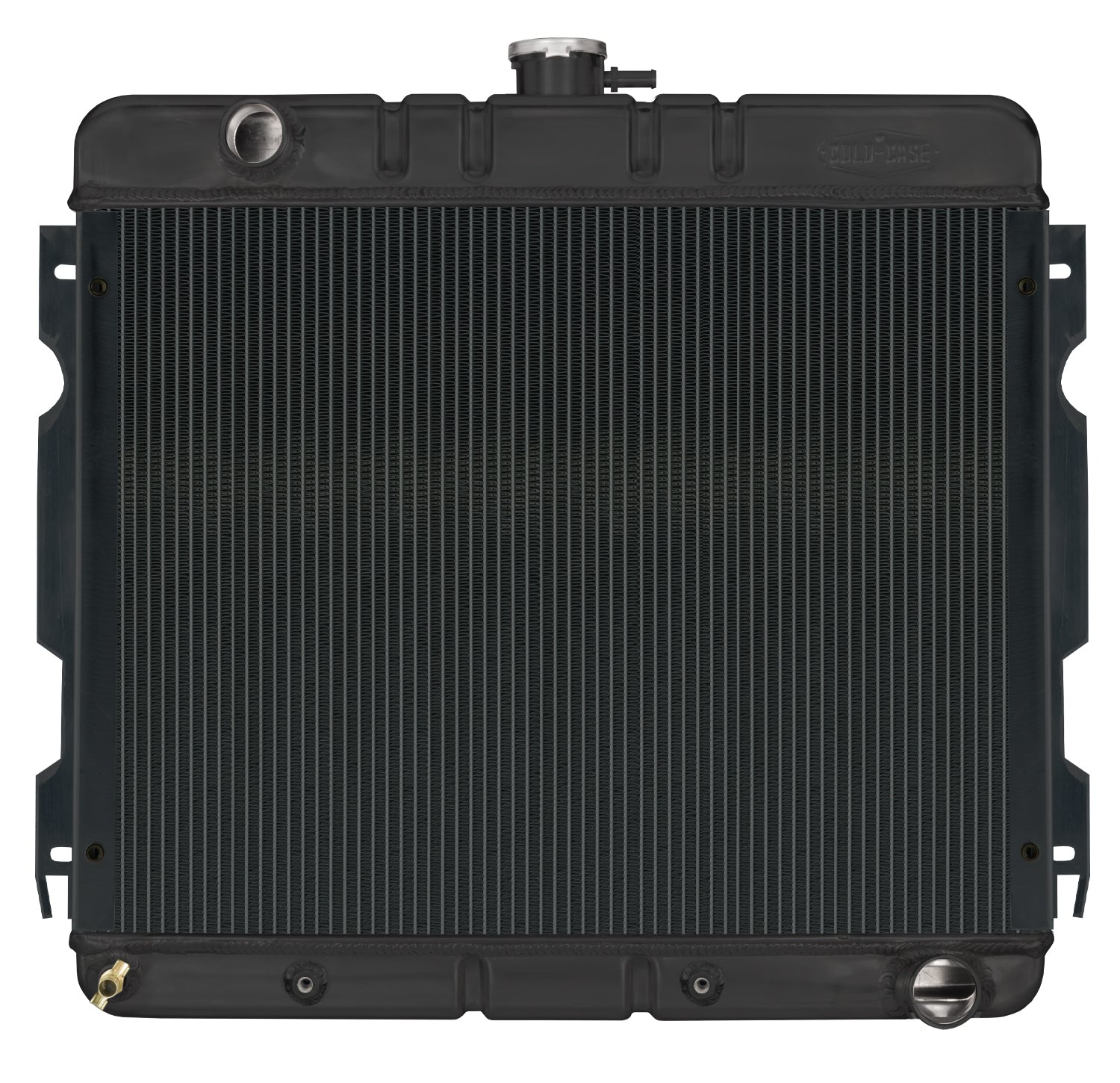 Cold Case Radiators 70-72 A,B Body Small Block Automatic 17 X 22 Inch Aluminum Performance Radiator Black Night Rider Series Cold Case Radiators