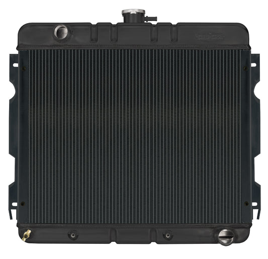 Cold Case Radiators 70-72 A,B Body Small Block Automatic 17 X 22 Inch Aluminum Performance Radiator Black Night Rider Series Cold Case Radiators