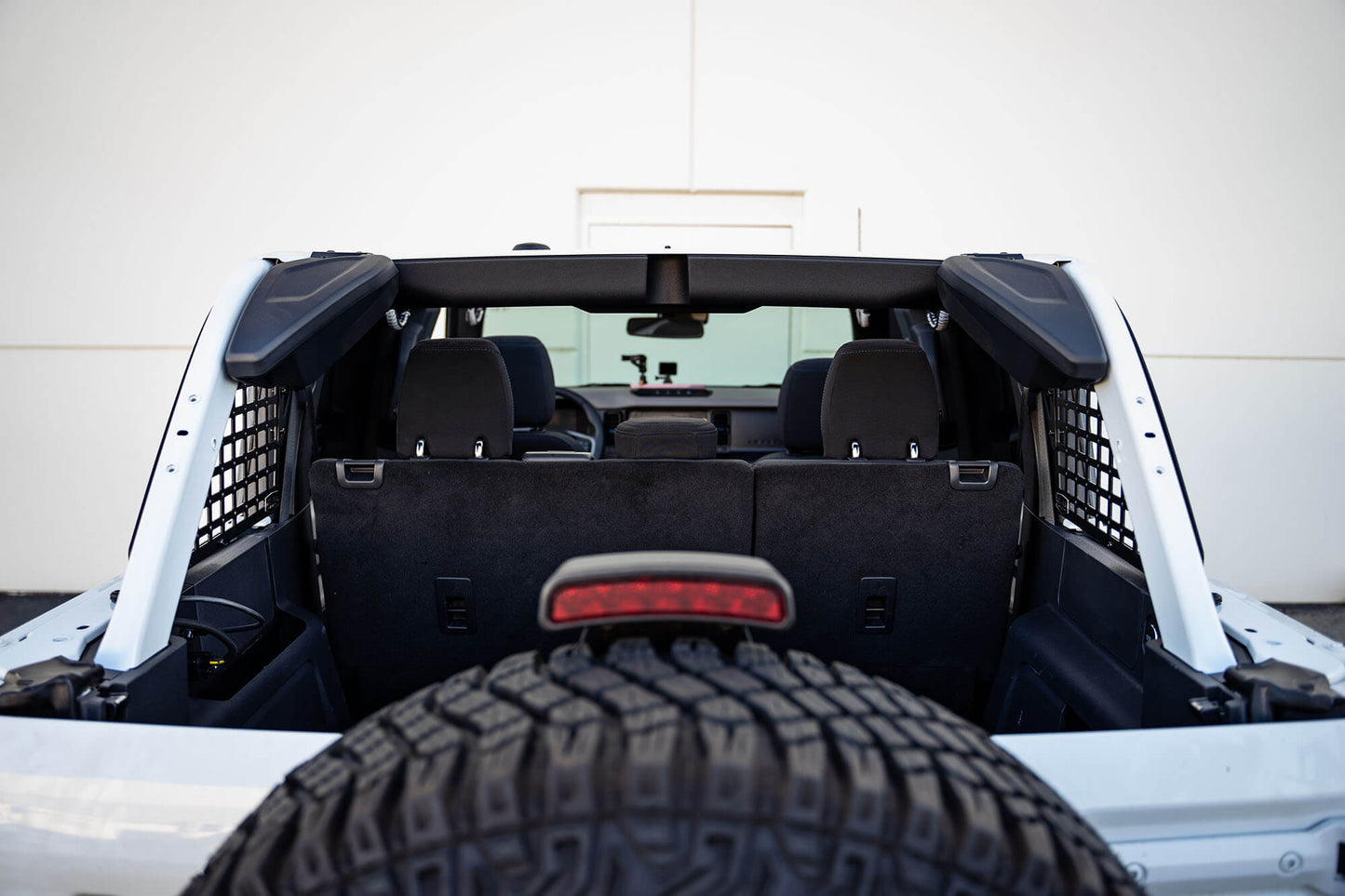 2021 2024 Ford Bronco 4 Door Hard Top Only Rear Window Molle Panels DV8 Offroad-5