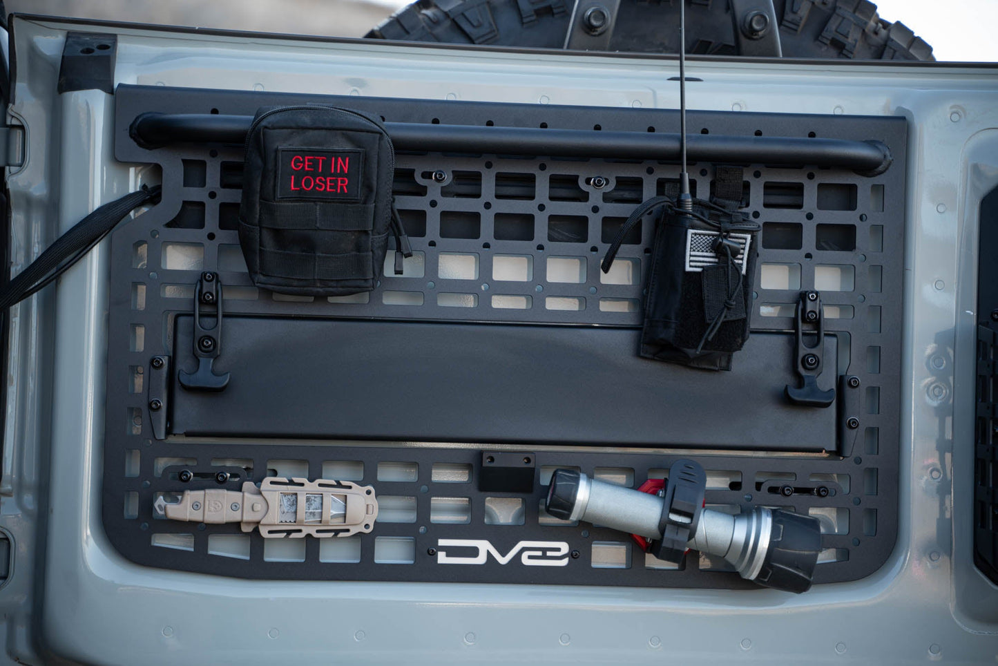 2021 2024 Ford Bronco Tailgate Molle Panel DV8 Offroad-5