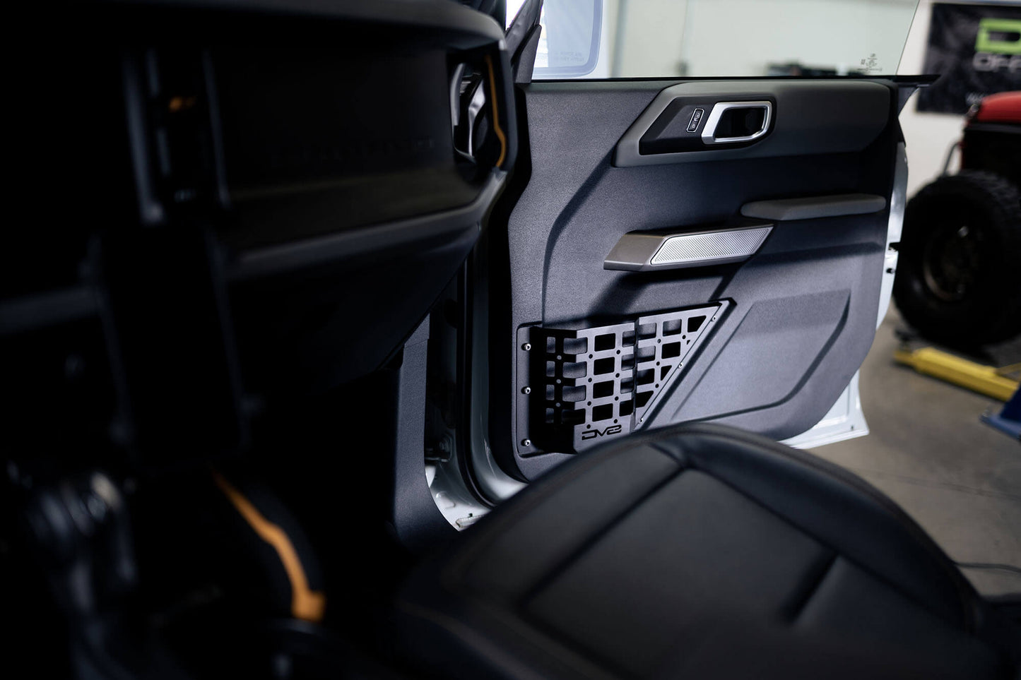 2021 2024 Ford Bronco Front Door Pocket Molle Panels DV8 Offroad-7