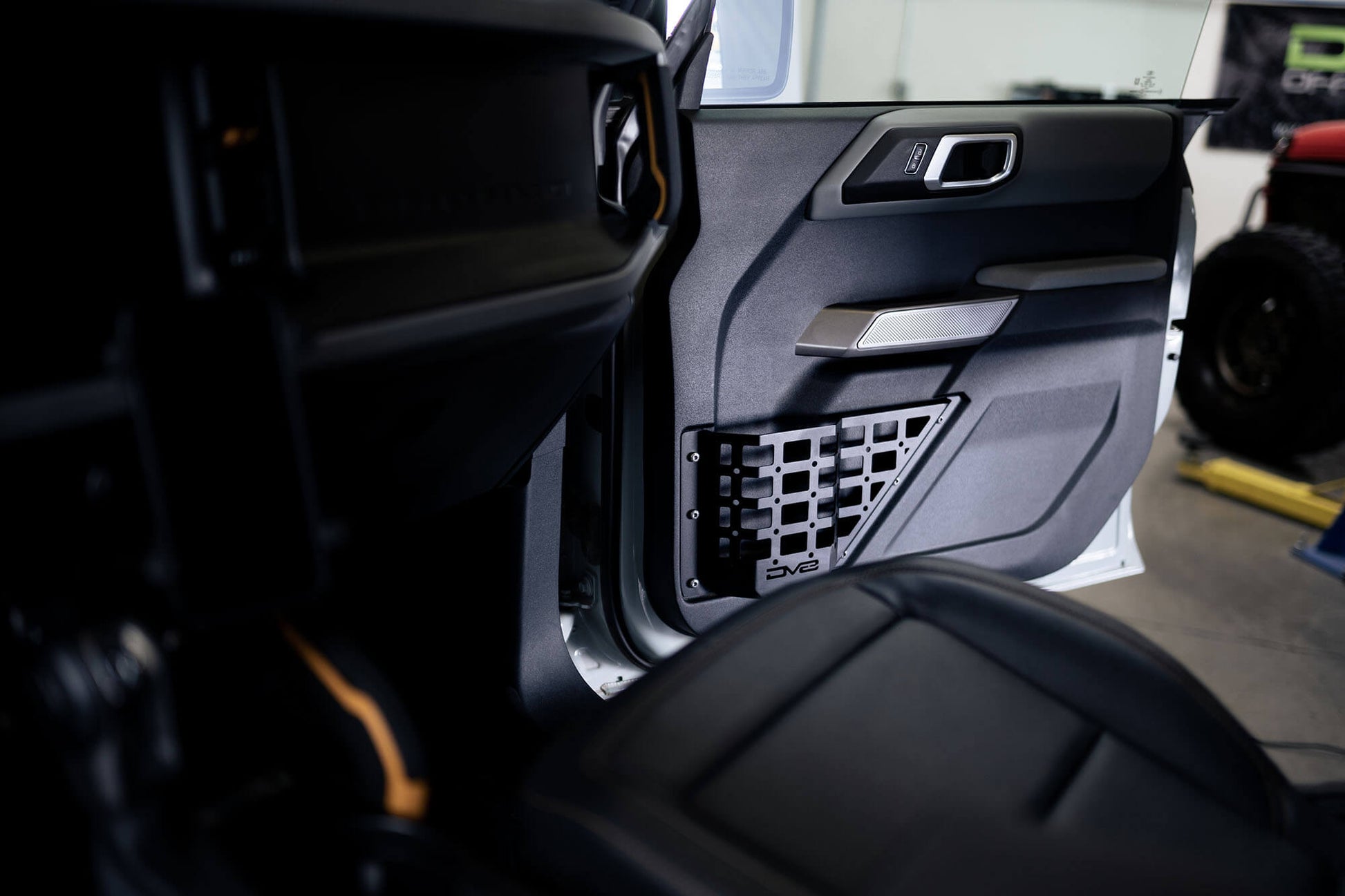 2021 2024 Ford Bronco Front Door Pocket Molle Panels DV8 Offroad-7