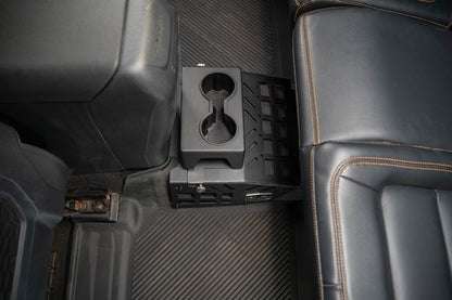 2021 2024 Ford Bronco 4 Door Rear Seat Cup Holder And Molle Panels DV8 Offroad-4