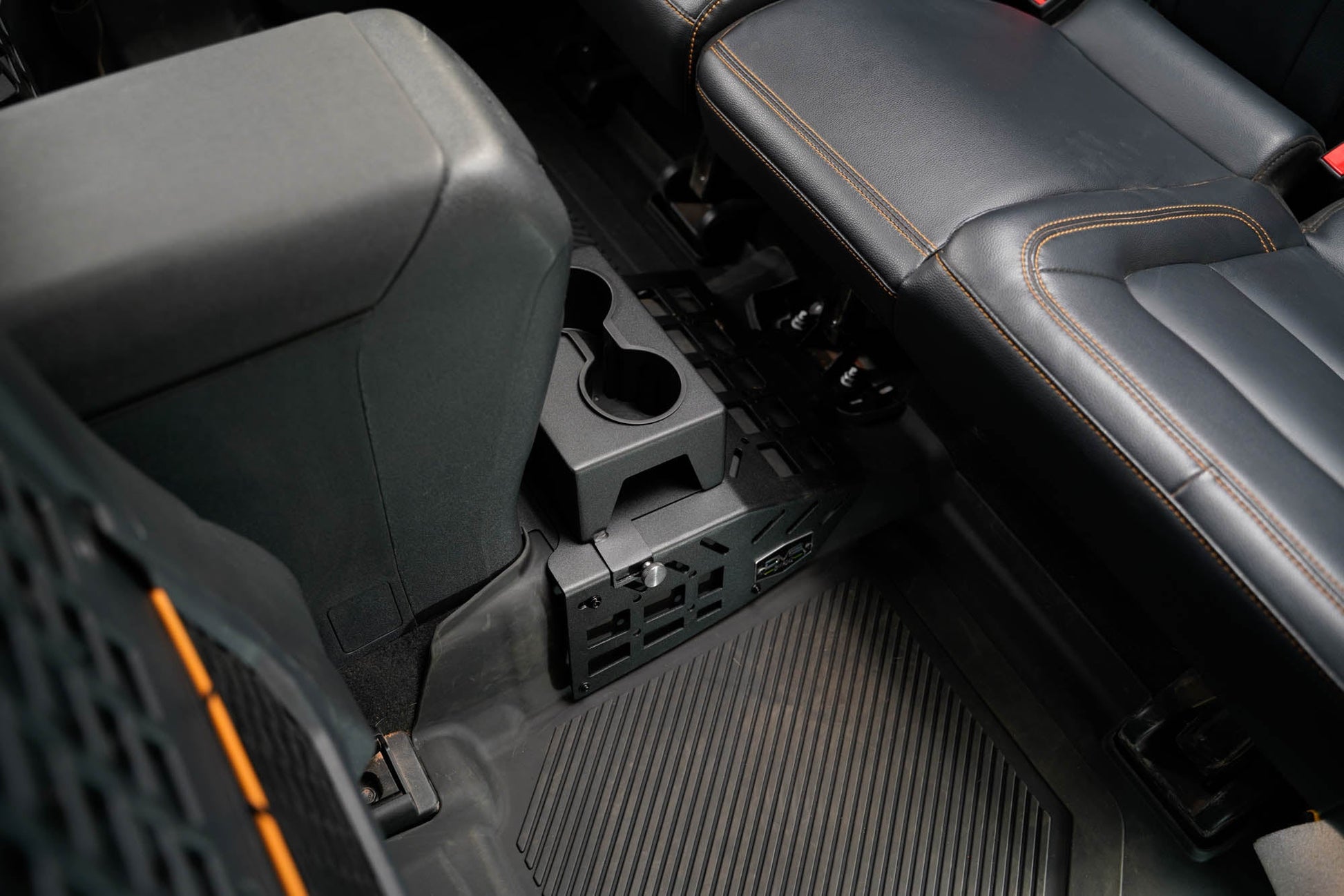 2021 2024 Ford Bronco 4 Door Rear Seat Cup Holder And Molle Panels DV8 Offroad-5