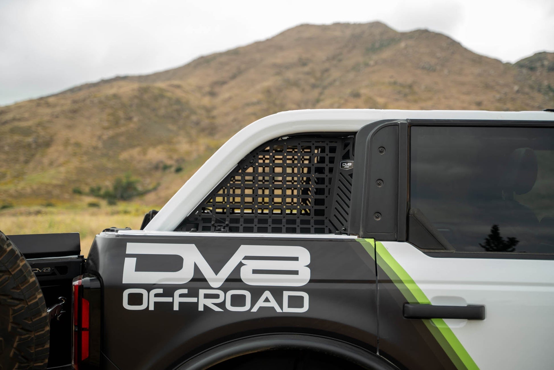 2021 2024 Ford Bronco 4 Door HardTop Only Pocketed Rear Window Molle Panels DV8 Offroad-7