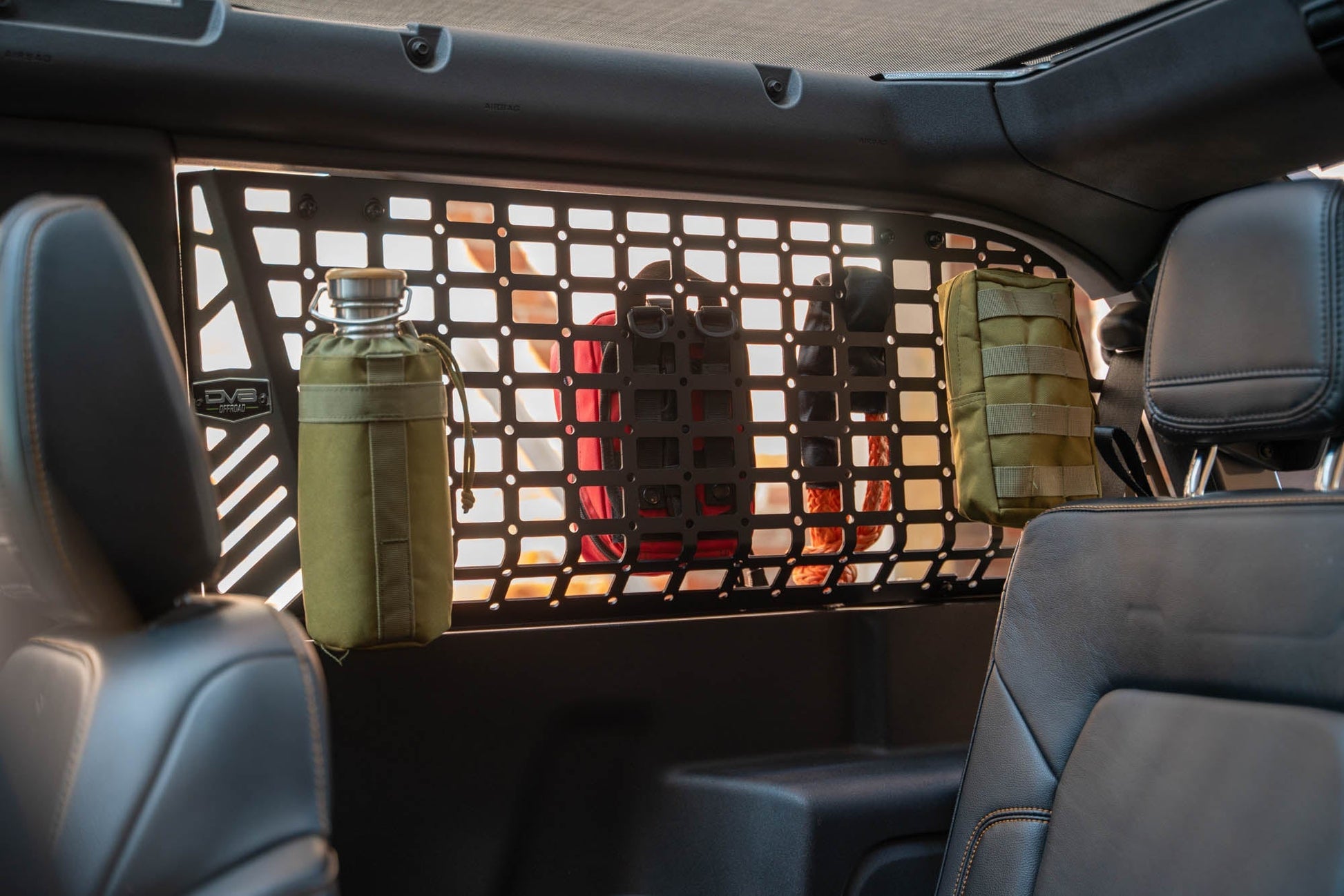 2021 2024 Ford Bronco Rear Window Molle Panels DV8 Offroad-9
