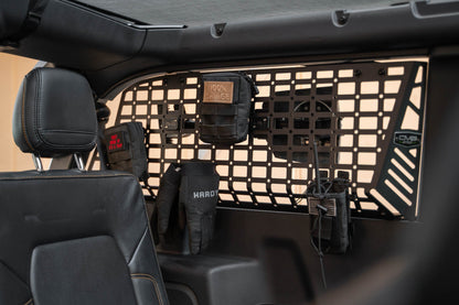 2021 2024 Ford Bronco Rear Window Molle Panels DV8 Offroad-10