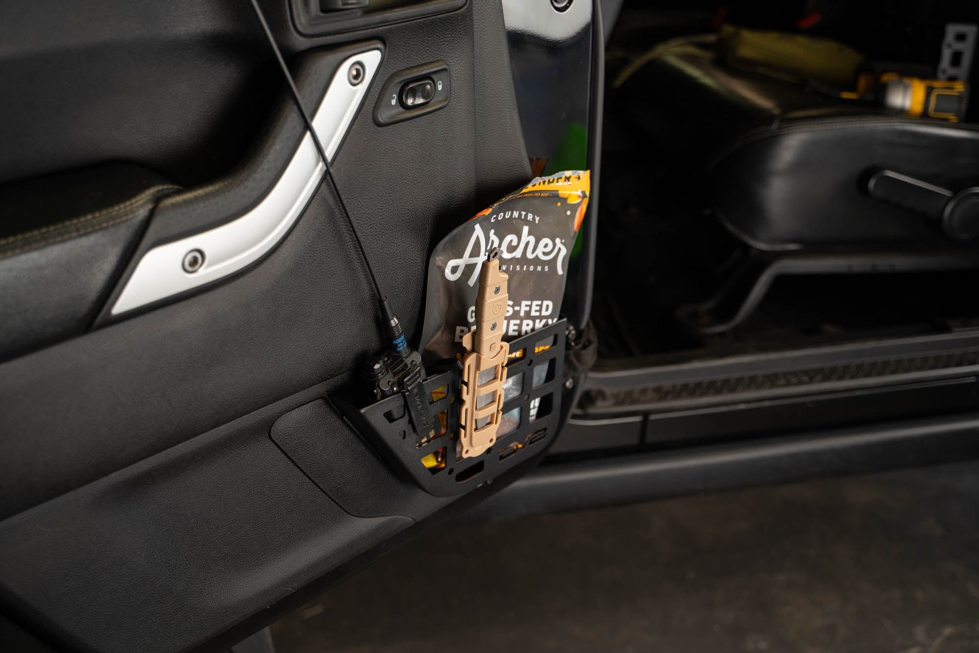 2011 2018 Jeep Wrangler JK 2 Door Slim Front Door ONLY Molle Pockets DV8 Offroad-11