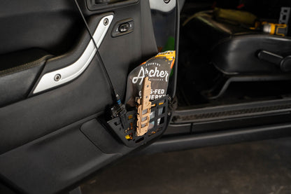 2011 2018 Jeep Wrangler JK 2 Door Slim Front Door ONLY Molle Pockets DV8 Offroad-11