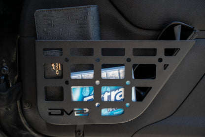 2011 2018 Jeep Wrangler JK 2 Door Slim Front Door ONLY Molle Pockets DV8 Offroad-12
