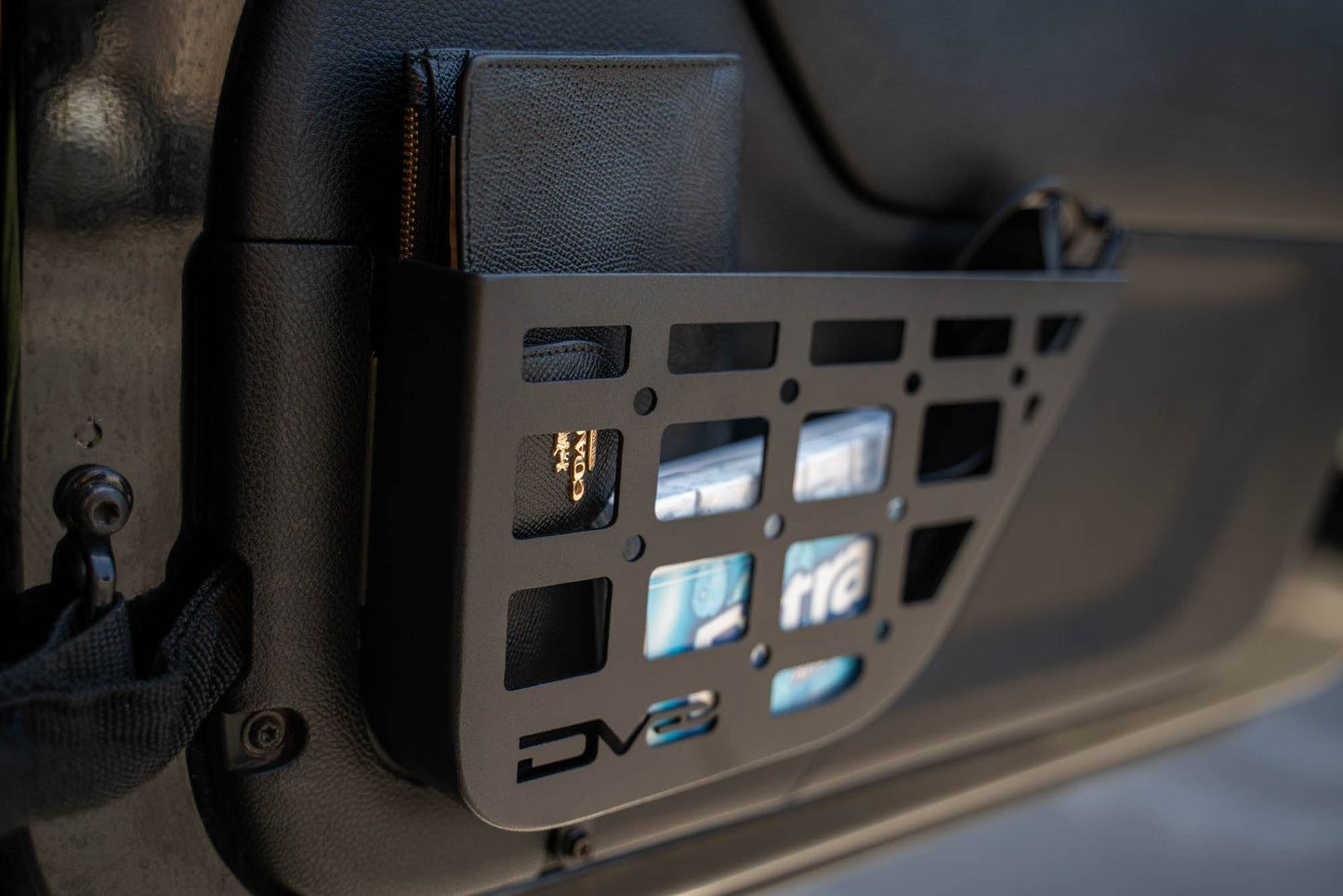 2011 2018 Jeep Wrangler JK 2 Door Slim Front Door ONLY Molle Pockets DV8 Offroad-13