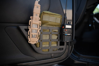 2011 2018 Jeep Wrangler JK 2 Door Slim Front Door ONLY Molle Pockets DV8 Offroad-10