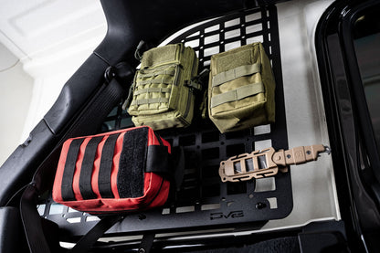 2018 2023 Jeep Wrangler Rear Window Molle Panels DV8 Offroad-14