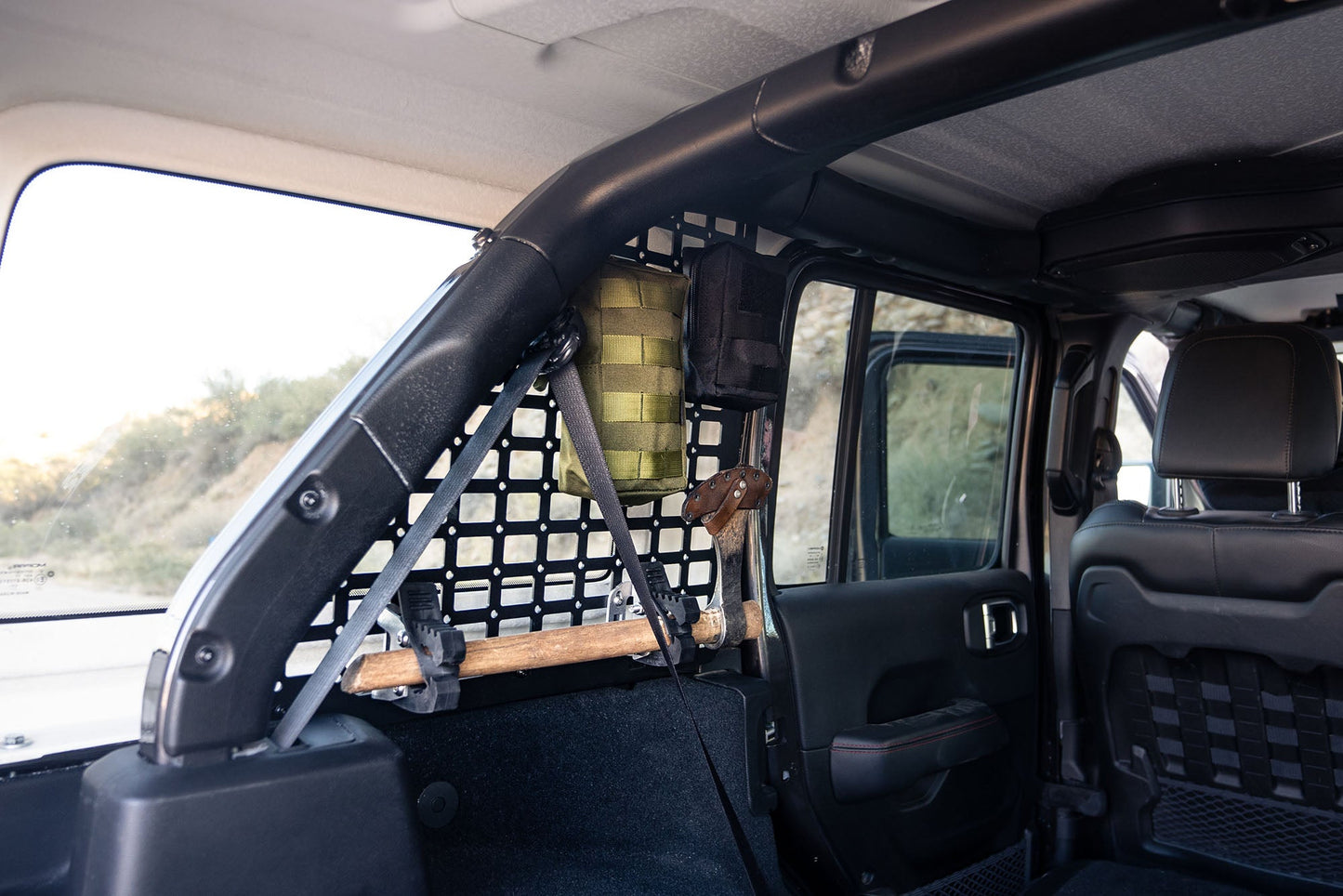 2018 2023 Jeep Wrangler Rear Window Molle Panels DV8 Offroad-3