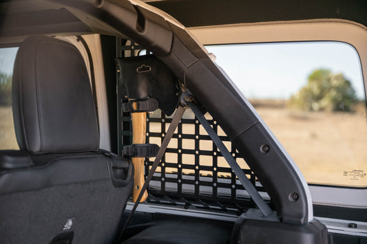 2018 2025 Jeep Wrangler 4 Door Rear Window Pocketed Molle Panels DV8 Offroad-1