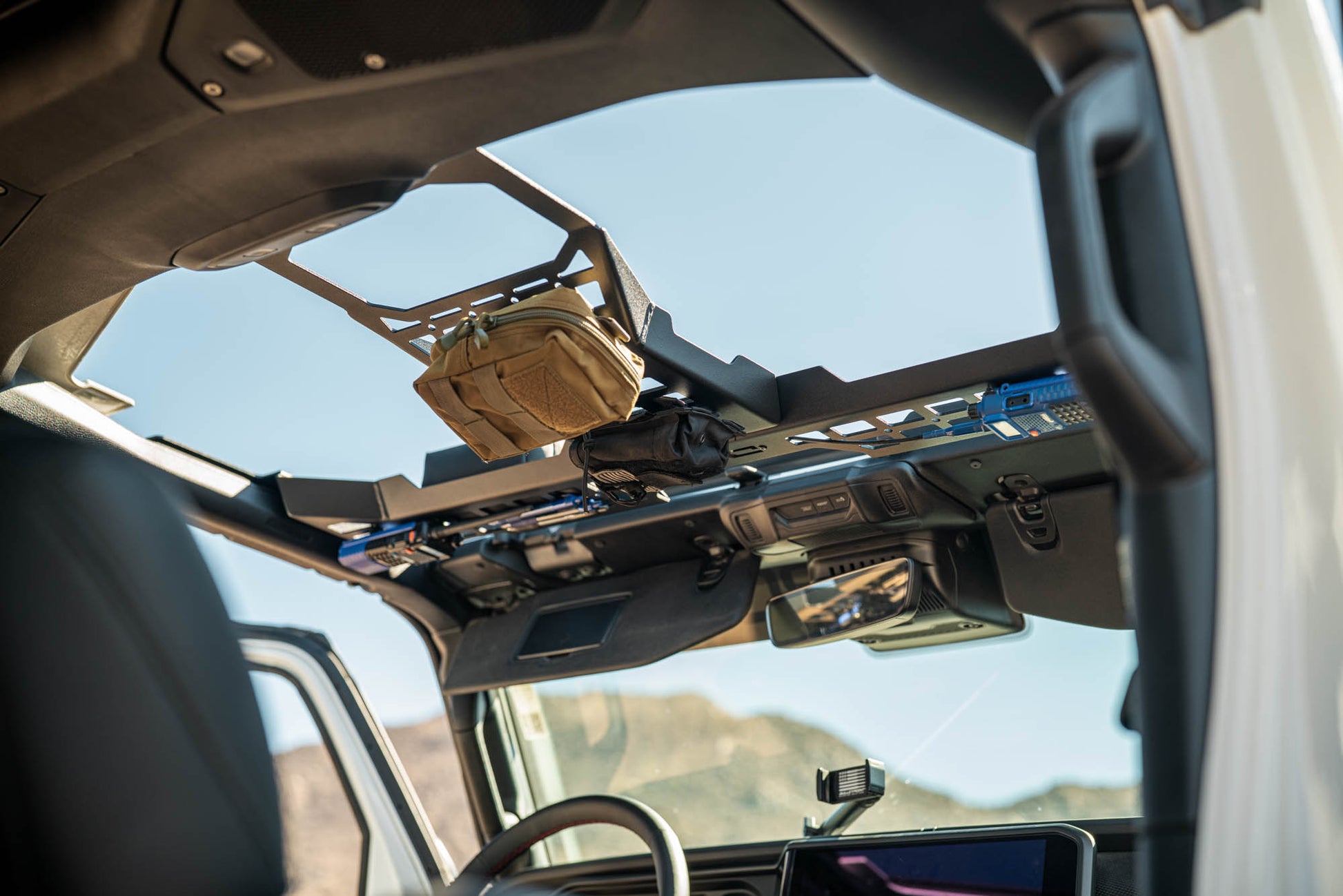2018 2025 Jeep Wrangler & Gladiator Overhead Molle Panel DV8 Offroad-1