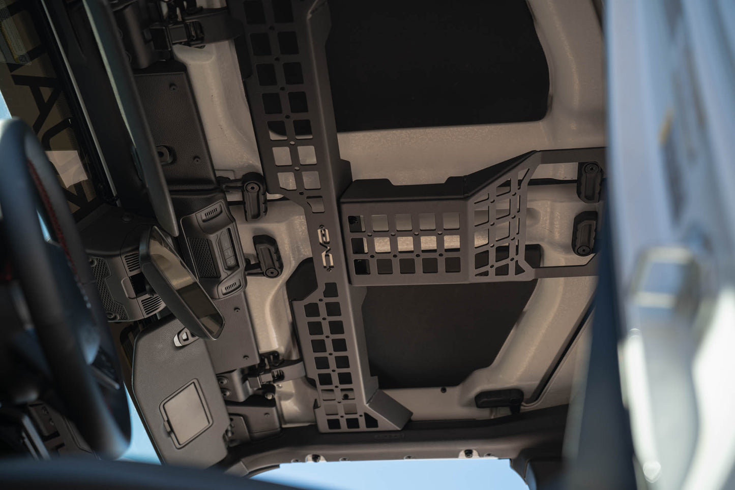 2018 2025 Jeep Wrangler & Gladiator Overhead Molle Panel DV8 Offroad-5
