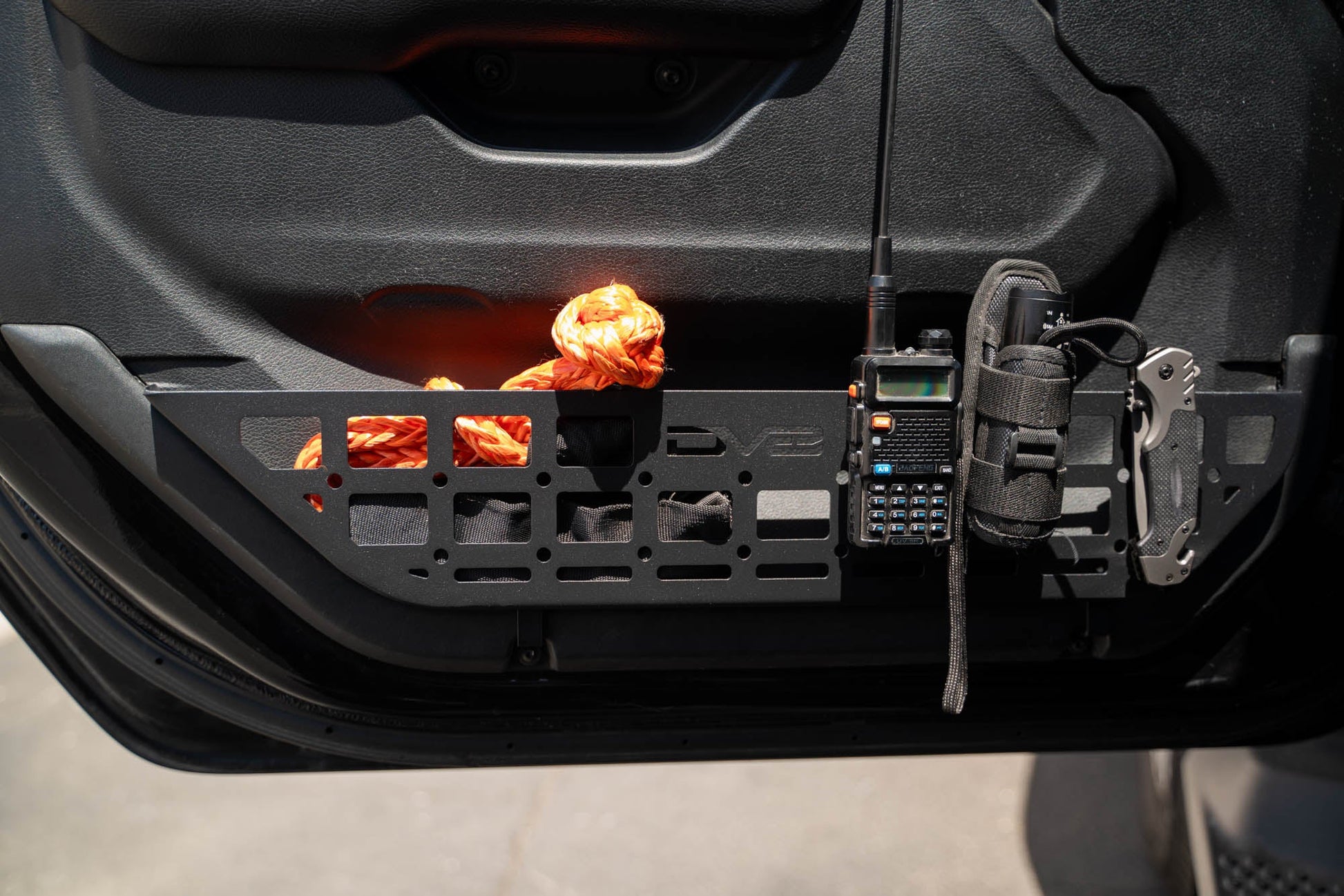 2018 2025 Jeep Wrangler JL, JLU Slim Front Door ONLY Molle Pockets DV8 Offroad-11