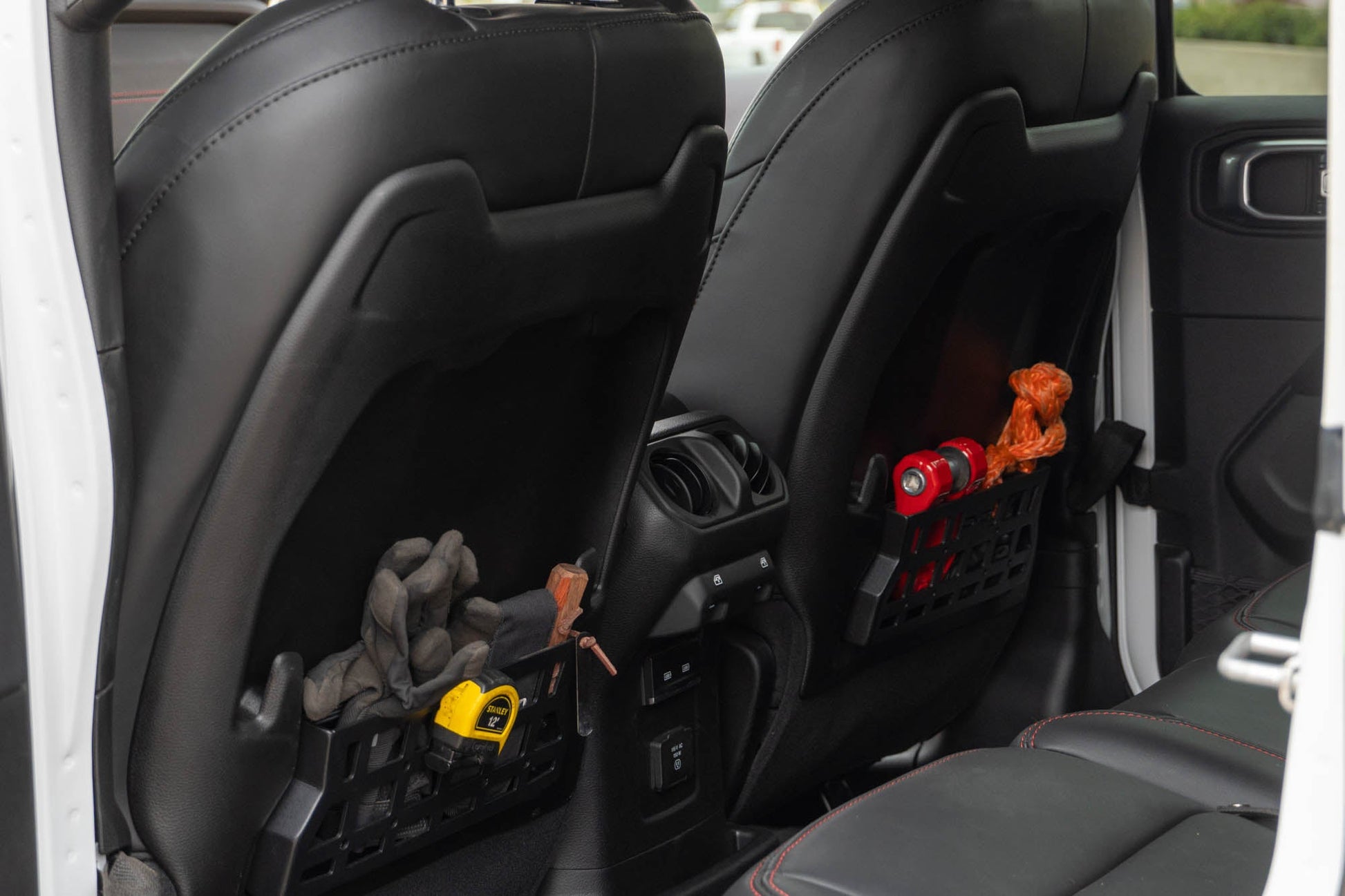 2018 2025 Jeep Wrangler JL JLU Gladiator JT Seat Back Molle Pockets DV8 Offroad-5