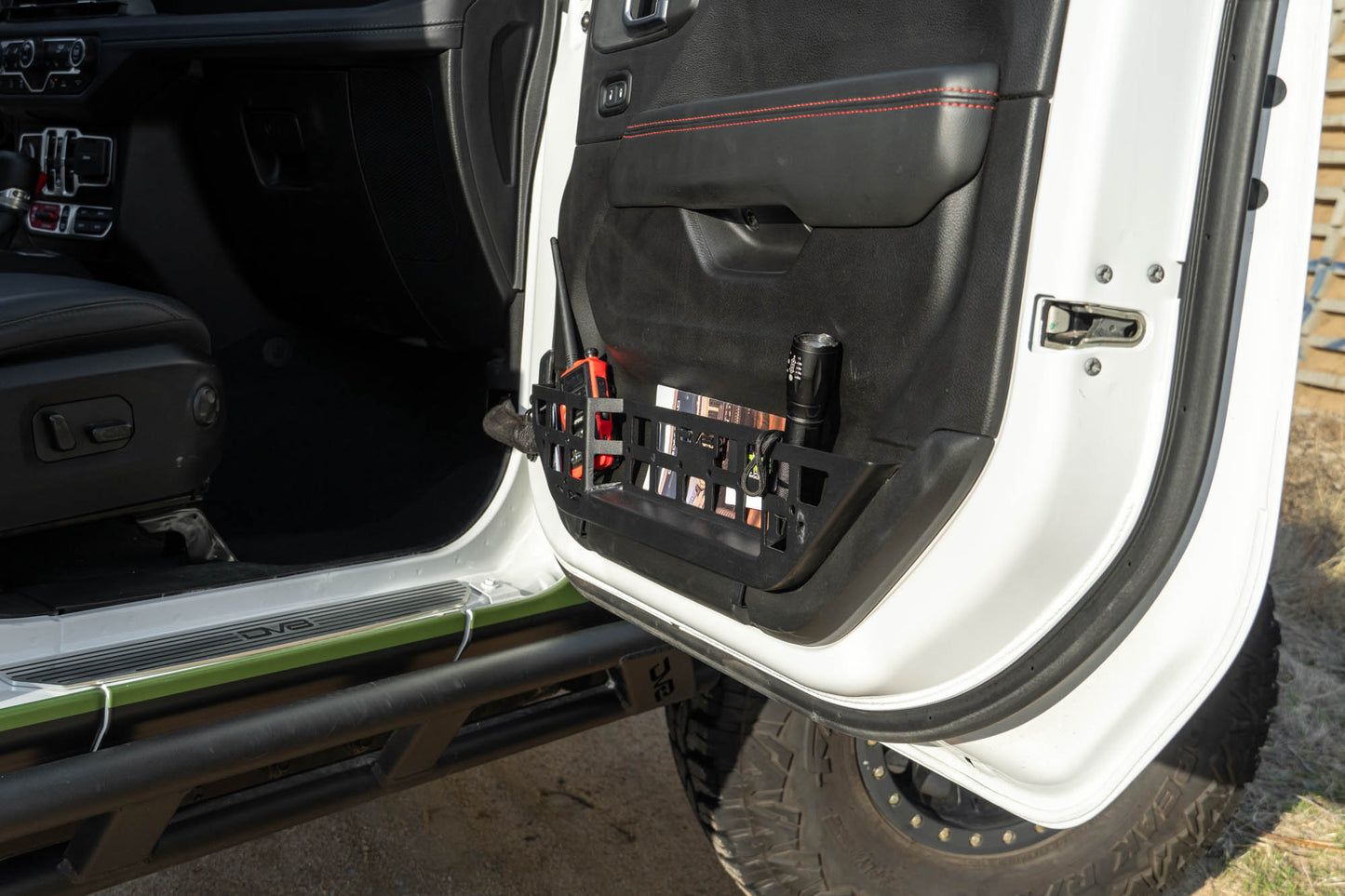 2018 2025 Jeep Wrangler JL & Gladiator JT Electric Seat Front Door Molle Pockets DV8 Offroad-2
