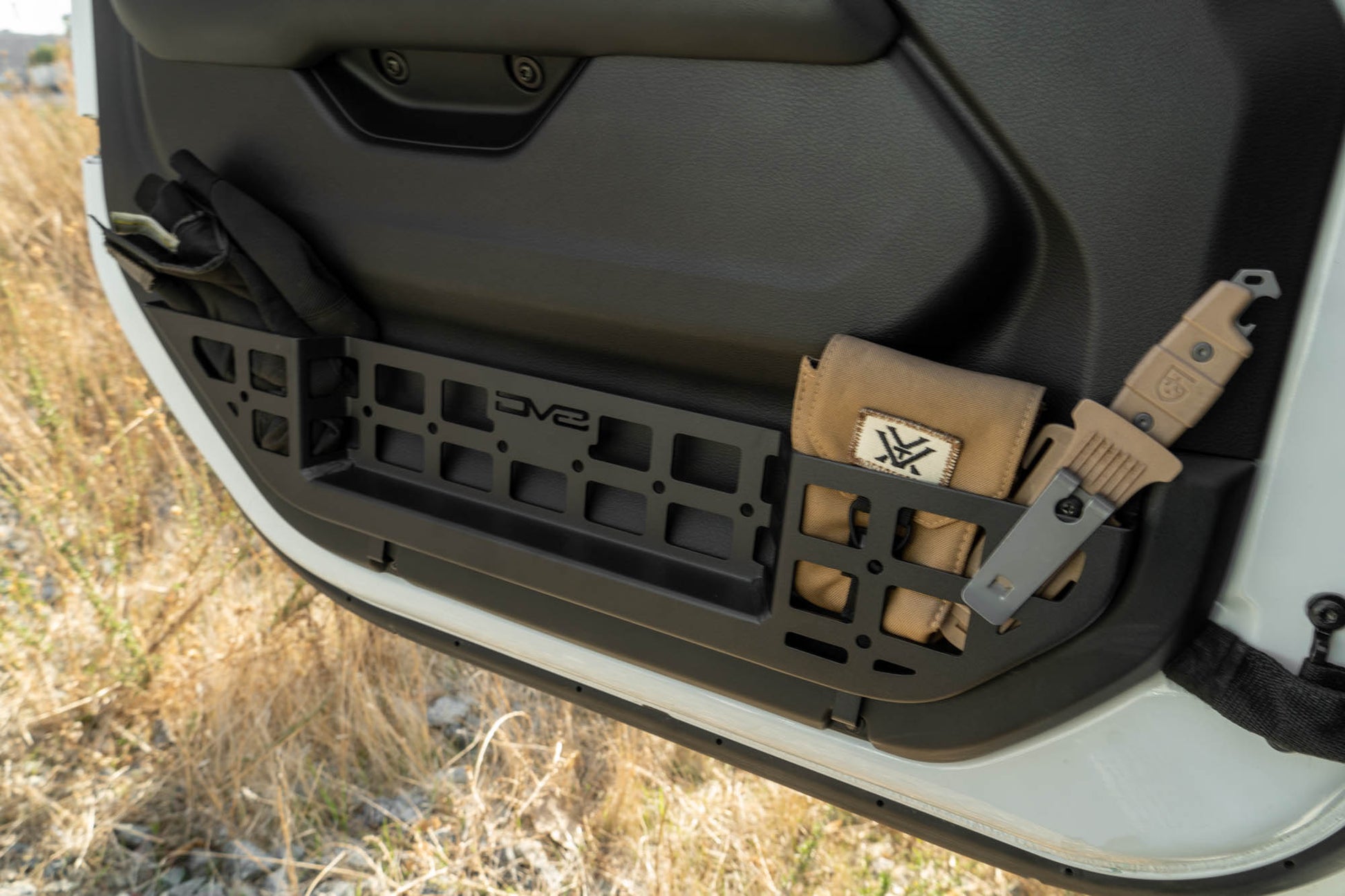 2018 2025 Jeep Wrangler JL & Gladiator JT Electric Seat Front Door Molle Pockets DV8 Offroad-4
